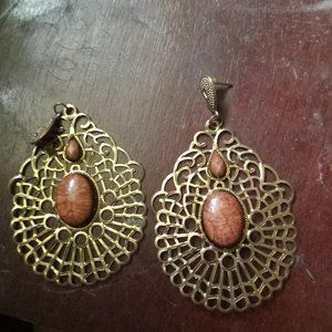 Gold plated earrings